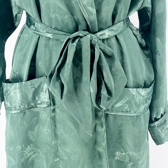 Victoria’s Secret Vintage Green Tie Robe 90’s SM - Picture 6 of 8